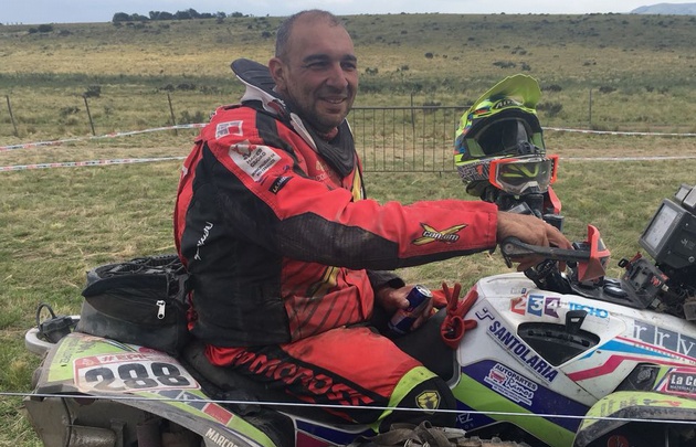 Marcos López bajó 80 kilos para participar del Dakar