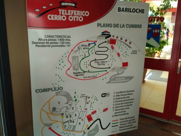 Alejandro Bustos, en el complejo Cerro Otto de Bariloche.