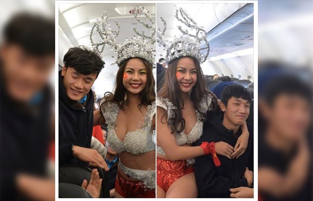 Jugadores de la selección sub 23 de Vietnam festejando el subcampeonato asiático.