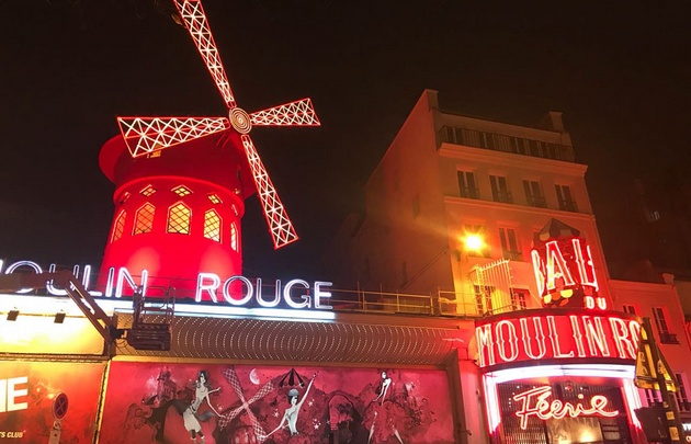 Celeste Benecchi en el Moulin Rouge