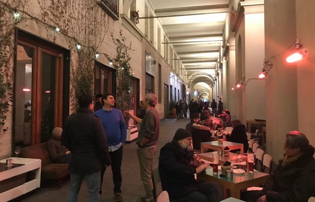 El centro de la ciudad italiana de Turín.