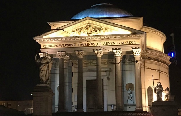 La iglesia Gran Madre, en Turín.