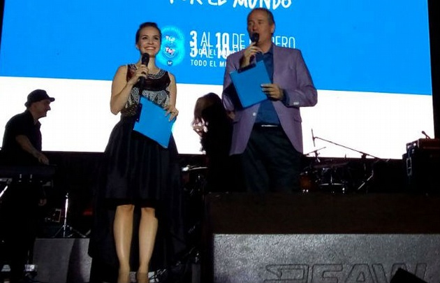 Agustina Vivanco fue una de las encargadas de la conducción.