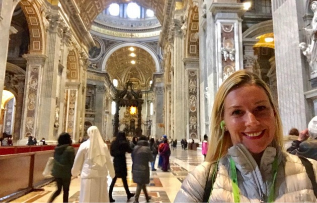 FOTO: Celeste en el Vaticano