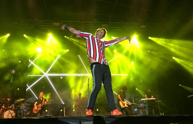 Chano brilló en el escenario del predio Ciudad Cultural.