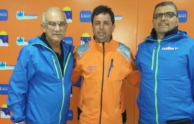 Luis Yunes y Luis Omar Castro junto con Martín Freile.