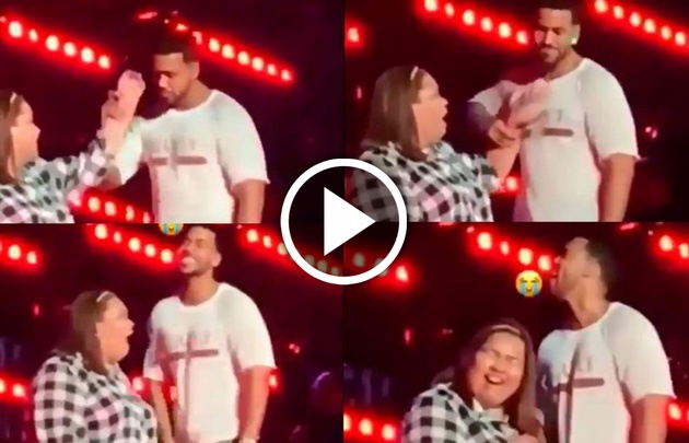 Romeo Santos y una acción provocativa con una de sus fans.