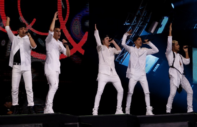 El quintento hizo bailar a las 15 mil personas que asistieron (Agencia UNO).