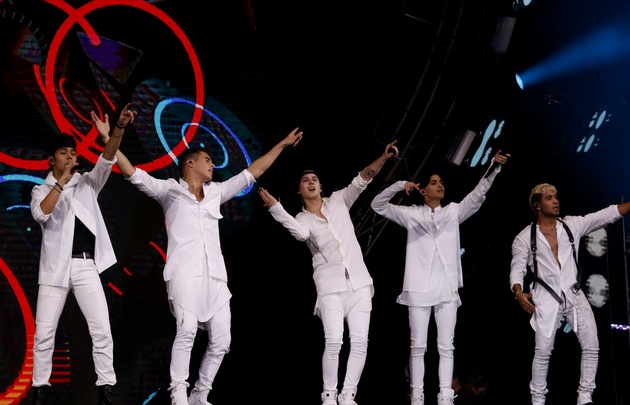 Los artistas cantaron todos sus hits en el cierre de Viña del Mar (Agencia UNO).