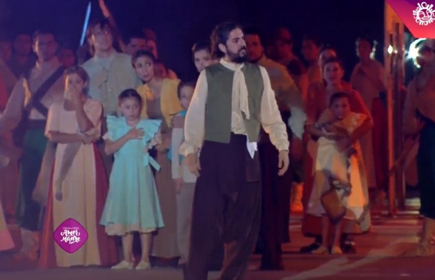 Más de 400 artistas participaron del espectáculo.