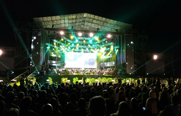 Cadena 3, en la Fiesta de la Cosecha en Mendoza.