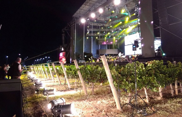 Cadena 3, en la Fiesta de la Cosecha en Mendoza.