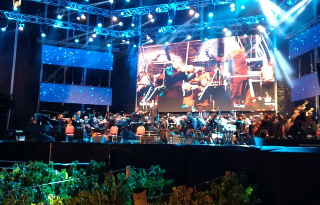 Cadena 3, en la Fiesta de la Cosecha en Mendoza.