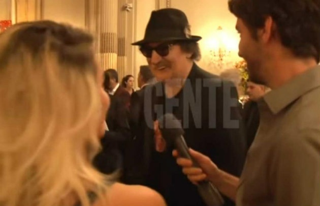 Encuentro entre Charly García y Lali Espósito en 2014.