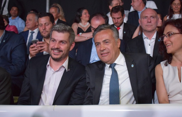Marcos Peña acompañó al gobernador Alfredo Cornejo. 