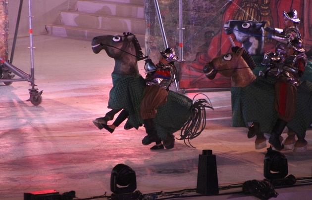 El acto central estuvo inspirado en Los Huarpes, pueblo originario.