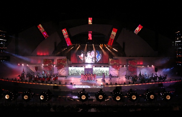 También hubo un homenaje al general San Martín.