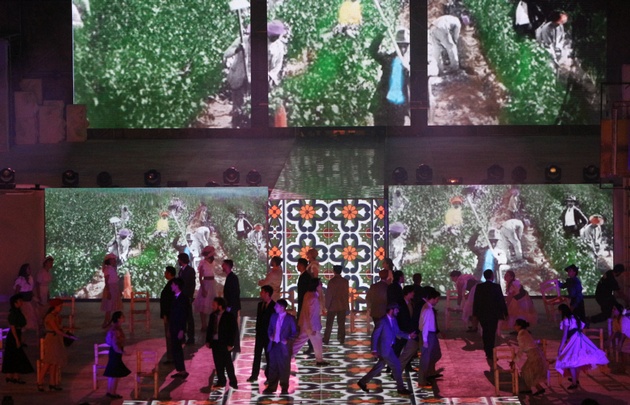 El espectáculo duró más de una hora y media.