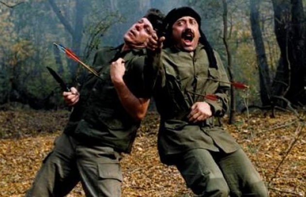 Emilio Disi y Guillermo Francella en "Los extermineitors"