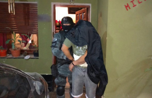 Uno de los detenidos en el operativo de la FPA.