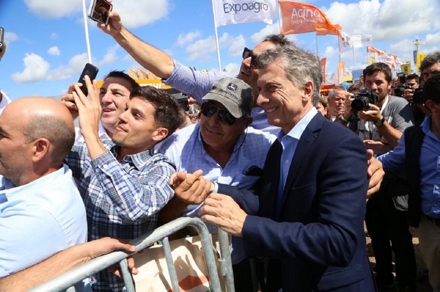 FOTO: Mauricio Macri en Expoagro