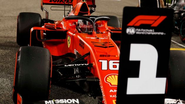 FOTO: Leclerc se lleva su primera polen en F1 del GP de Bahrain -sitio formula1.com-