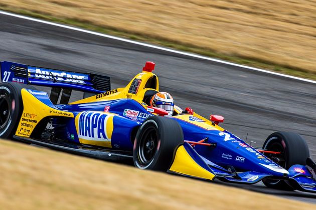 Alexander Rossi completó el Top 5 con el Honda #27 de Andretti @FollowAndretti