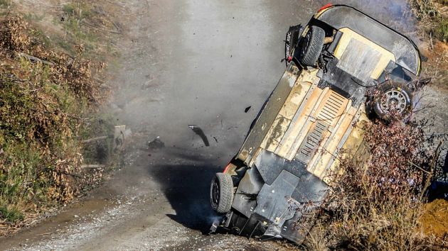 FOTO: Secuencia de fotos del impresionante accidente de Thierry Neuville en Chile -wrc.com-
