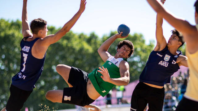 FOTO: Argentina se quedó con el bronce en beach handball masculino