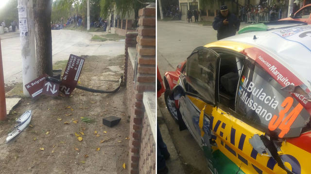 Un duro accidente obligó a suspender parte del noveno tramo