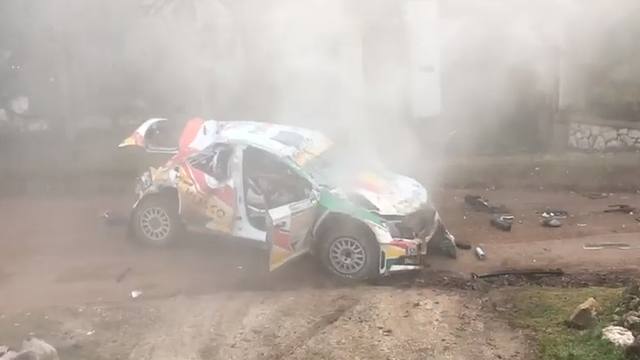 Dramático accidente sufrió el piloto boliviano Marco Bulacia