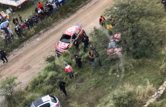 El impactante video del dramático vuelco que sufrió Lappi
