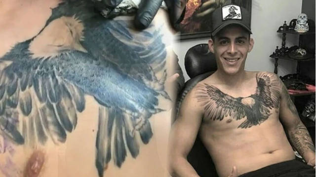 A días del partido, Pavón se hizo un enorme tatuaje