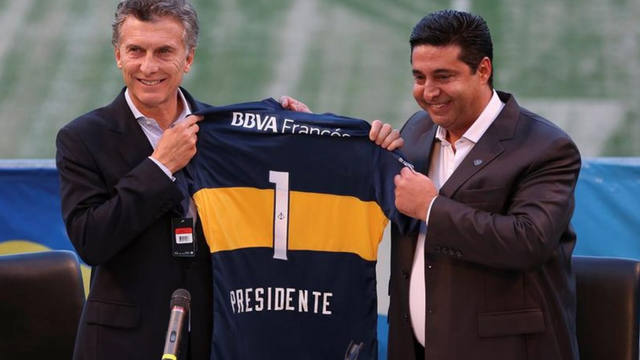 Macri fue presidente de Boca de 1995 a 2007