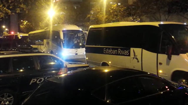 Así ingresaron los colectivos de Boca y River al estadio