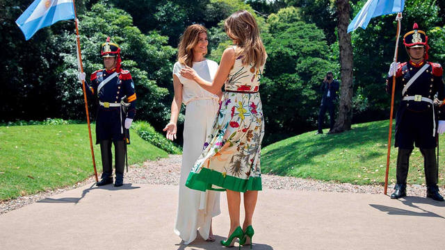 Melania Trump agradeció la hospitalidad de Juliana Awada