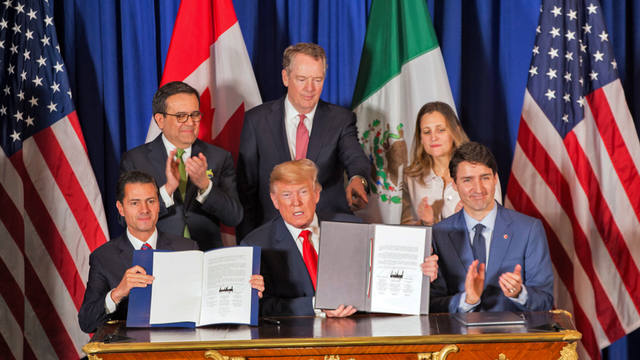 EE.UU., México y Canadá firmaron el acuerdo comercial T-MEC