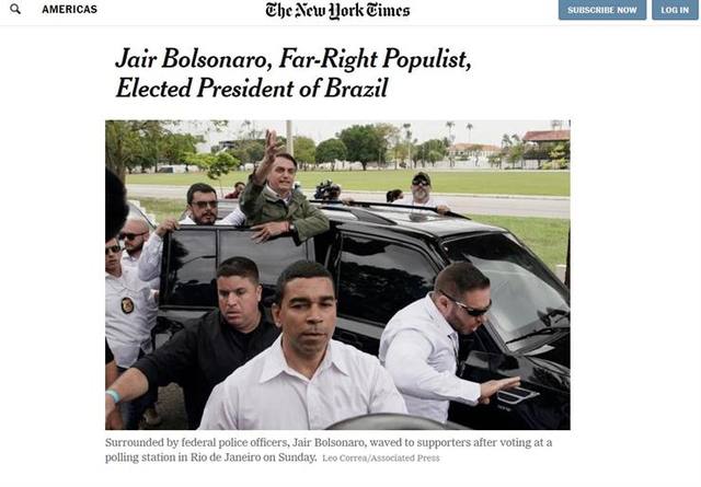 FOTO: El triunfo de Bolsonaro, en la tapa de los diarios del mundo
