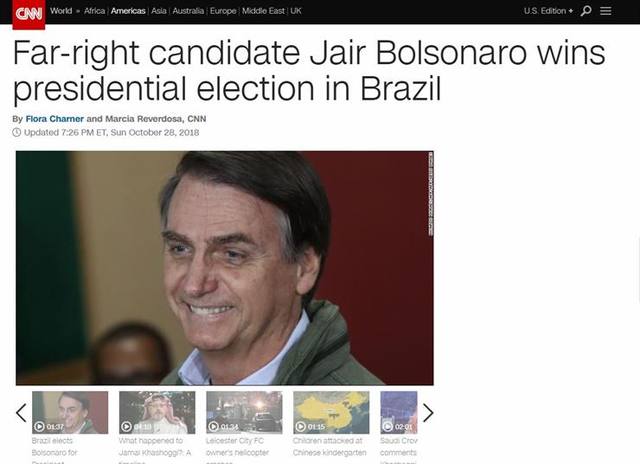 FOTO: El triunfo de Bolsonaro, en la tapa de los diarios del mundo