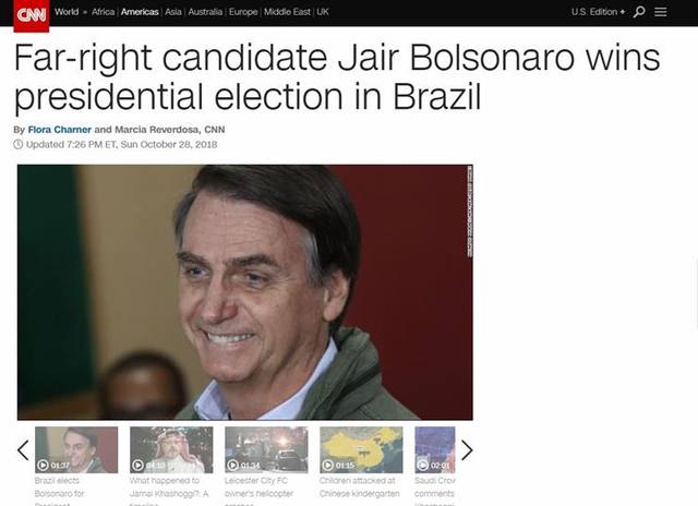 El triunfo de Bolsonaro, en la tapa de los diarios del mundo