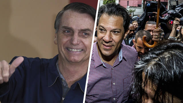 Amplio triunfo de Bolsonaro, pero habrá balotaje con Haddad