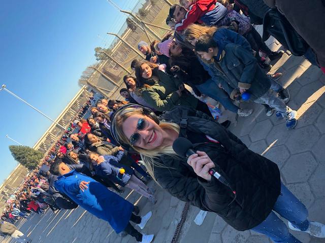 Celeste Benecchi, la corresponsal de lujo en el Kempes