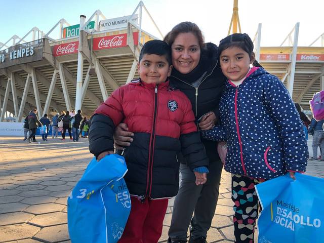 Los niños disfrutaron una jornada inolvidable en el Kempes