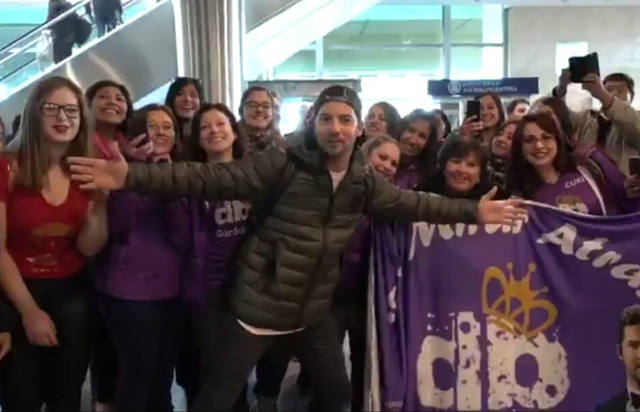 David Bisbal llegó a Córdoba para la fiesta del Día del Niño