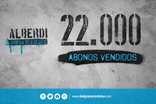 FOTO: Belgrano alcanzó los 22.000 abonos vendidos