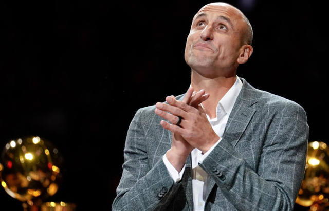 Emotivo discurso de Ginóbili en el homenaje de los Spurs