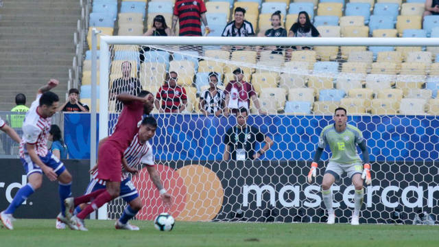FOTO: El puntaje de los jugadores guaraníes y qataríes