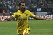 Tevez celebró el empate: