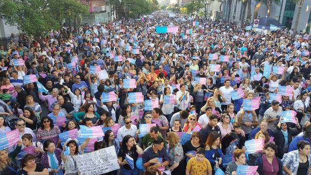 Masiva marcha federal 