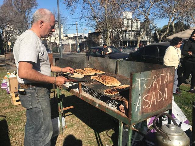 La torta asada, la vedette del domingo en Rosario